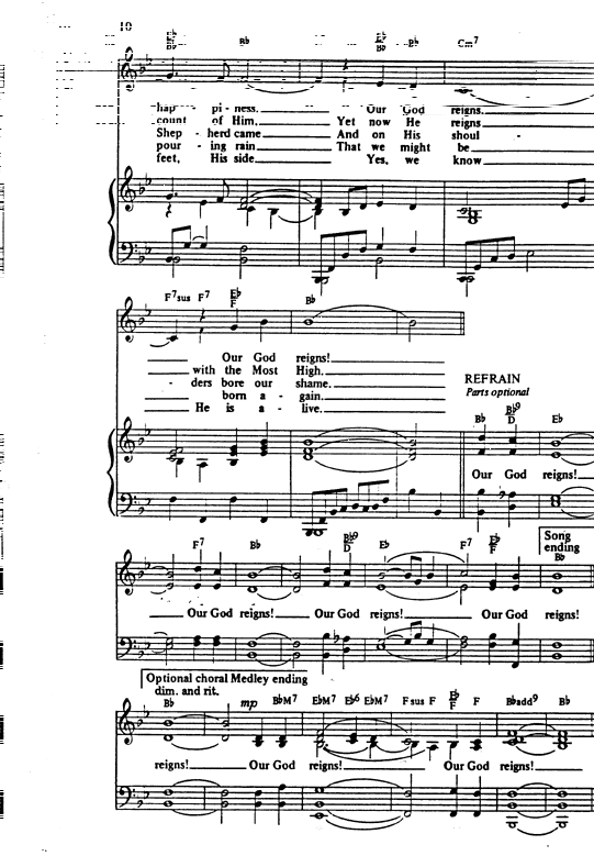 Our God Reigns sheet music page 2